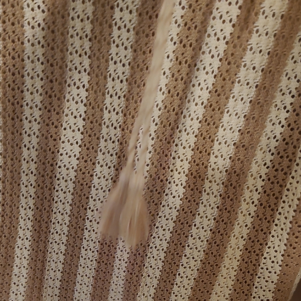 Cato Cream and Tan V-Neck Sweater - Picture 5 of 7